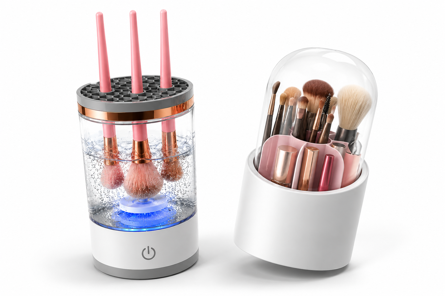 Pack Limpiador de brochas + Cubo almacenamiento Brochas
