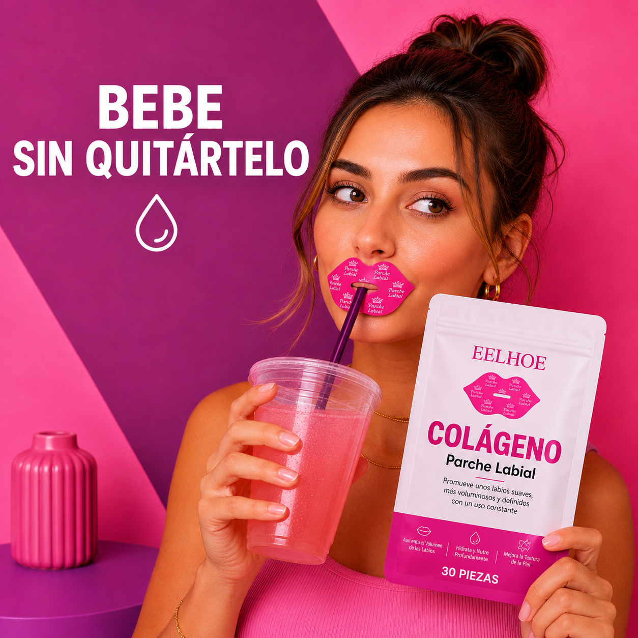 Parches Labiales de Colágeno (Aliexpress)