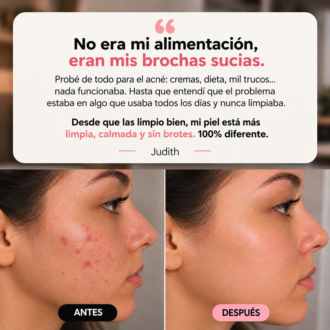 Limpiador de brochas de Maquillaje