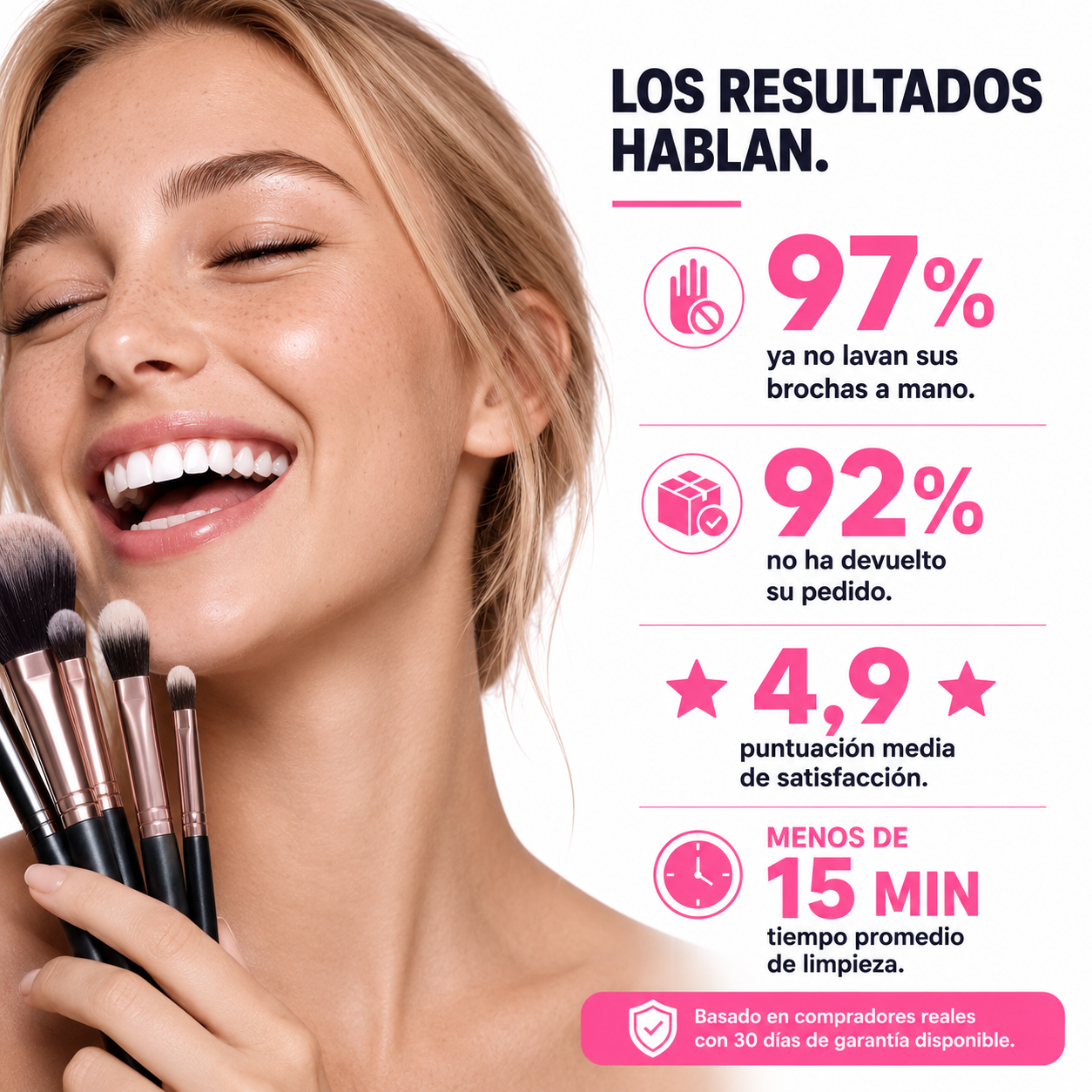Limpiador de brochas de Maquillaje