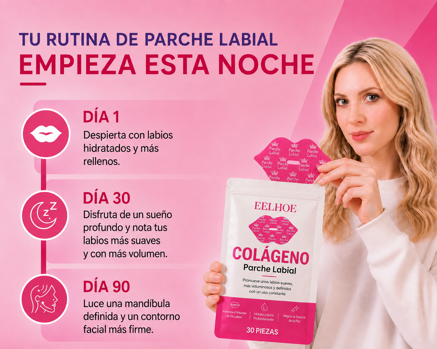 Parches Labiales de Colágeno (Aliexpress)